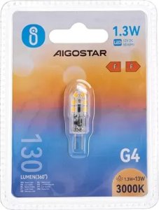 Aigostar  Żarówka diodowa SMD LED G4 1,3W biała ciepła 12V/130LM AC/DC Żarówka diodowa SMD LED G4 1,3W biała ciepła 12V/130LM AC/DC 4