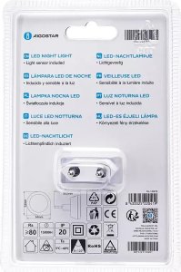 Lampka wtykowa do gniazdka Aigostar  Lampka nocna Q LED okrągła wtykana do gniazdka z czujnikiem zmierzchu Lampka nocna Q LED okrągła wtykana do gniazdka z czujnikiem zmierzchu 6