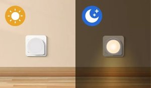 Lampka wtykowa do gniazdka Aigostar  Lampka nocna Q LED okrągła wtykana do gniazdka z czujnikiem zmierzchu Lampka nocna Q LED okrągła wtykana do gniazdka z czujnikiem zmierzchu 8