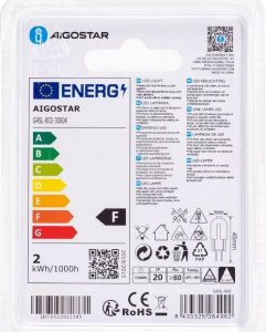 Aigostar  Żarówka diodowa SMD LED G4 1,7W biała ciepła 12V/170LM AC/DC Żarówka diodowa SMD LED G4 1,7W biała ciepła 12V/170LM AC/DC 5