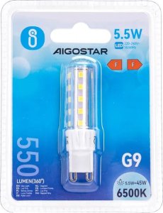 Aigostar  Żarówka LED G9 5,5W Koraliki Lampowe LED G9 5,5W 5