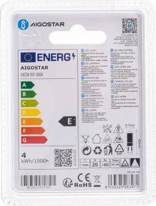 Aigostar  Żarówka LED G9 4W Szklane Koraliki Lampowe LED G9 4W 6