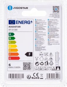 Aigostar  Żarówka LED G9 5,5W Koraliki Lampowe LED G9 5,5W 6