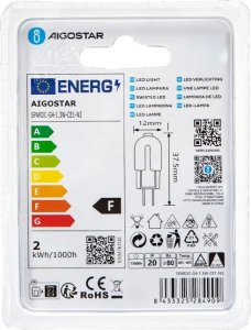 Aigostar  Żarówka  LED Mleczna Biel G4 1.3W Koraliki Lampowe LED Mleczna Biel G4 1.3W 5