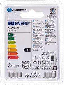 Aigostar  Żarówka LED G9 2.2W Szklane Koraliki Lampowe LED G9 2.2W 5