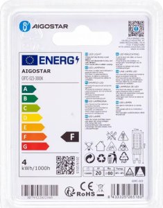 Aigostar  Żarówka LED G9 4W Koraliki Lampowe LED G9 4W 6