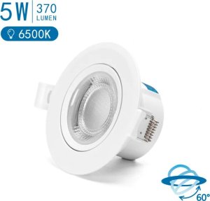 Aigostar  Podtynkowy okrągły downlight LED z regulowanym kątem 5W Światło Podtynkowy okrągły downlight LED z regulowanym kątem 5W Światło 2