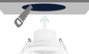 Aigostar  Podtynkowy okrągły downlight LED z regulowanym kątem 5W Światło Podtynkowy okrągły downlight LED z regulowanym kątem 5W Światło 6