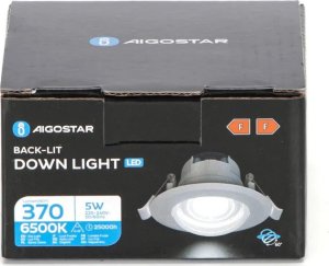Aigostar  Podtynkowy okrągły downlight LED z regulowanym kątem 5W Światło Podtynkowy okrągły downlight LED z regulowanym kątem 5W Światło 9