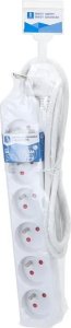 Aigostar  Listwa zasilająca na 6 gniazd typu francuskiego bez przełącznika 3 Listwa zasilająca na 6 gniazd typu francuskiego bez przełącznika 3 6