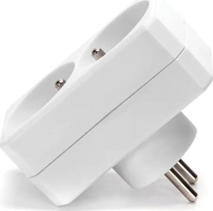 Aigostar  Francuski adapter dwudrożny bez wyłącznika 16A biały Francuski adapter dwudrożny bez wyłącznika 16A biały 3