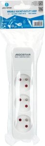 Aigostar  Francuski przedłużacz 3-gniazdowy z wyłącznikiem biały Francuski przedłużacz 3-gniazdowy z wyłącznikiem biały 4