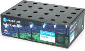 Aigostar  Ambientowa lampa ogrodowa solarna LED z tworzywa sztucznego skośny Ambientowa lampa ogrodowa solarna LED z tworzywa sztucznego skośny 5