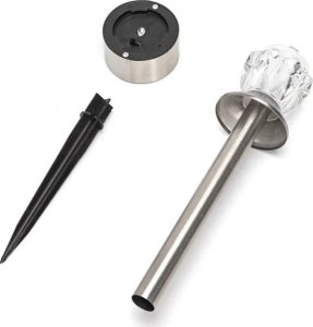 Aigostar  Ambientowa lampa ogrodowa solarna LED ze stali nierdzewnej diament RGB Ambientowa lampa ogrodowa solarna LED ze stali nierdzewnej diament RGB 2