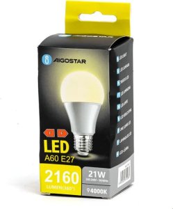 Aigostar  Żarówka LED A60 E27 21W 4000k LED A60 E27 21W 4000k 1