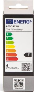 Aigostar  Żarówka LED C37 E14 6W 6500K LED C37 E14 6W 6500K 4