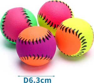 Nobleza Fluorescencyjna piłka baseballowa z gumowej pianki Fluorescencyjna piłka baseballowa z gumowej pianki 1