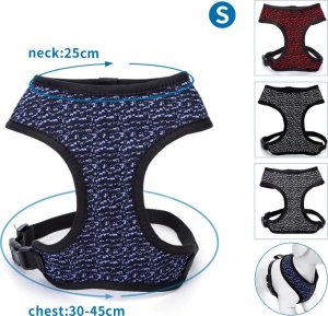 Nobleza Szelki dla małego psa SNECK: 25CM CHEST:30-45CM VEST HARNESS KNITTING SNECK: 25CM CHEST:30-45CM 1