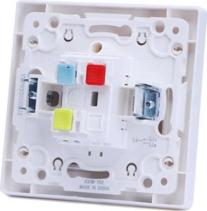 Aigostar  Łącznik pojedynczy dwubiegunowy typu francuskiego biały Łącznik pojedynczy dwubiegunowy typu francuskiego biały 2