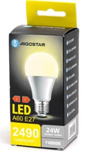 Aigostar  Żarówka LED A60 E27 24W 4000k neutralna LED A60 E27 24W 4000k 1