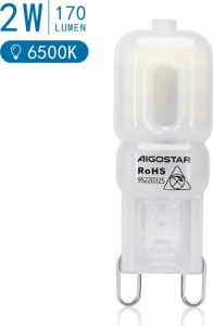 Aigostar  Żarówka LED Mleczna Biel G9 2W zimna Koraliki Lampowe LED Mleczna Biel G9 2W 3