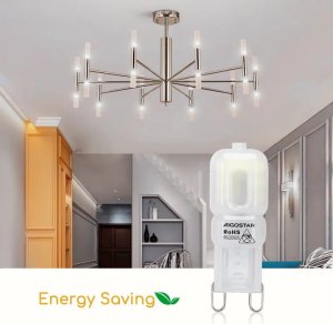 Aigostar  Żarówka LED Mleczna Biel G9 2W zimna Koraliki Lampowe LED Mleczna Biel G9 2W 4