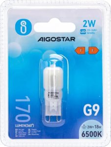 Aigostar  Żarówka LED Mleczna Biel G9 2W zimna Koraliki Lampowe LED Mleczna Biel G9 2W 5