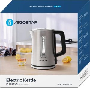 Czajnik Aigostar  1850-2200W 1,7L czajnik elektryczny ze stali nierdzewnej 1850-2200W 1,7L czajnik elektryczny ze stali nierdzewnej 4