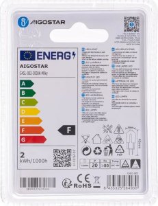 Aigostar  Żarówka LED Mleczna Biel G4 1.7W 2 szt. ciepła Koraliki Lampowe LED Mleczna Biel G4 1.7W 2 szt. 5