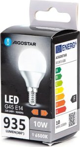 Aigostar  Żarówka LED G45 E14 10W 6500K LED G45 E14 10W 6500K 1