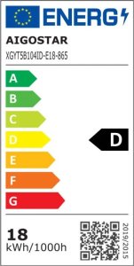 Świetlówka Aigostar  Świetlówka led T5 tube set 18W 1.2m 6500K 150lm/W z kablem T5 tube set 18W 1.2m 6500K 150lm/W , with connection cable 1