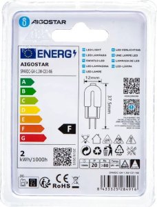 Aigostar  Żarówka LED Mleczna Biel G4 1.3W Koraliki Lampowe LED Mleczna Biel G4 1.3W 5