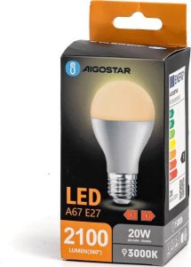 Aigostar  Żarówka LED A67 E27 20W 3000k LED A67 E27 20W 3000k 1