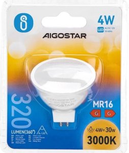 Aigostar  Żarówka reflektorek halogen LED MR16 4W/AC/DC12V biały ciepły fi50mm Żarówka reflektorek halogen LED MR16 4W/AC/DC12V biały ciepły fi50mm 3