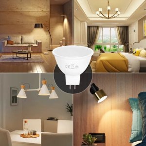 Aigostar  Żarówka reflektorek halogen LED MR16 4W/AC/DC12V biały ciepły fi50mm Żarówka reflektorek halogen LED MR16 4W/AC/DC12V biały ciepły fi50mm 5