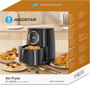 Frytkownica beztłuszczowa Aigostar  Elektroniczna frytkownica beztłuszczowa 1400 W 4,2 l Elektroniczna frytkownica beztłuszczowa 1400 W 4,2 l 3
