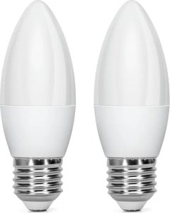 Aigostar  Żarówka diodowa świeczka LED C37 E27 4.9W 2 szt. ciepła Żarówka diodowa świeczka LED C37 E27 4.9W 2 szt. ciepła 1