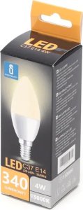 Aigostar  Żrówka diodowa świeczka LED C37 E14 4W 3000K Żrówka diodowa świeczka LED C37 E14 4W 3000K 2