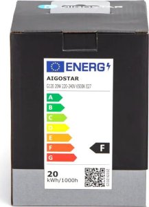 Aigostar  Zarówka diodowa LED G120 E27 20W 6500k Zarówka diodowa LED G120 E27 20W 6500k 6