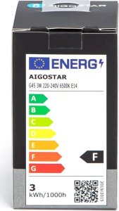 Aigostar  Żarówka diodowa kulka LED G45 E14 3W 6500K Żarówka diodowa kulka LED G45 E14 3W 6500K 6