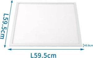 Lampa sufitowa Aigostar  Panel plafon LED 50W biały zimny 595x595x8mm Panel plafon oświetlenia bocznego LED 50W biały zimny 595x595x8mm 1