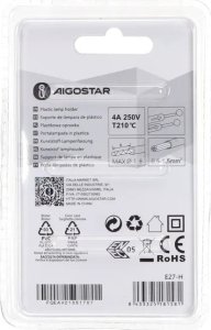 Aigostar  Oprawka żarówki E27 z tworzywa sztucznego, skręcana i z Oprawka żarówki E27 z tworzywa sztucznego, skręcana i z 4