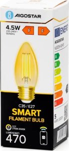 Aigostar  Inteligentna żarówka WB C35 E27 Wi-Fi Bursztynowa Inteligentna żarówka WB C35 E27 Wi-Fi Bursztynowa 4