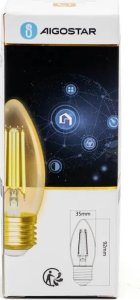 Aigostar  Inteligentna żarówka WB C35 E27 Wi-Fi Bursztynowa Inteligentna żarówka WB C35 E27 Wi-Fi Bursztynowa 5