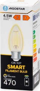 Aigostar  Inteligentna żarówka WB A60 C35 Wi-Fi Przezroczysta Inteligentna żarówka WB A60 C35 Wi-Fi Przezroczysta 4