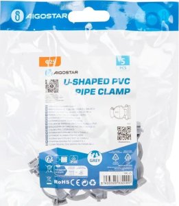 Aigostar  Wysuwany zacisk do rur z PVC w kształcie litery U,  25 mm Wysuwany zacisk do rur z PVC w kształcie litery U,  25 mm 4