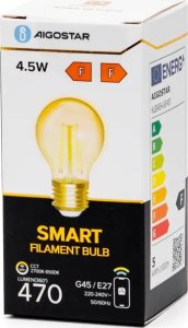 Aigostar  Inteligentna żarówka WB G45 E27 Wi-Fi Bursztynowa Inteligentna żarówka WB G45 E27 Wi-Fi Bursztynowa 4