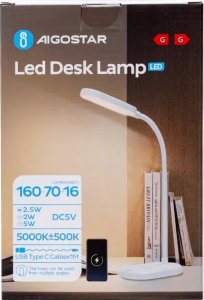 Lampka biurkowa Aigostar  biała 5