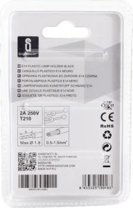 Aigostar  Oprawka żarówki E14 z tworzywa sztucznego, skręcana i z Oprawka żarówki E14 z tworzywa sztucznego, skręcana i z 4