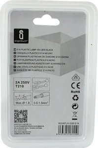 Aigostar  Oprawka żarówki E14 z tworzywa sztucznego, skręcana i z Oprawka żarówki E14 z tworzywa sztucznego, skręcana i z 4